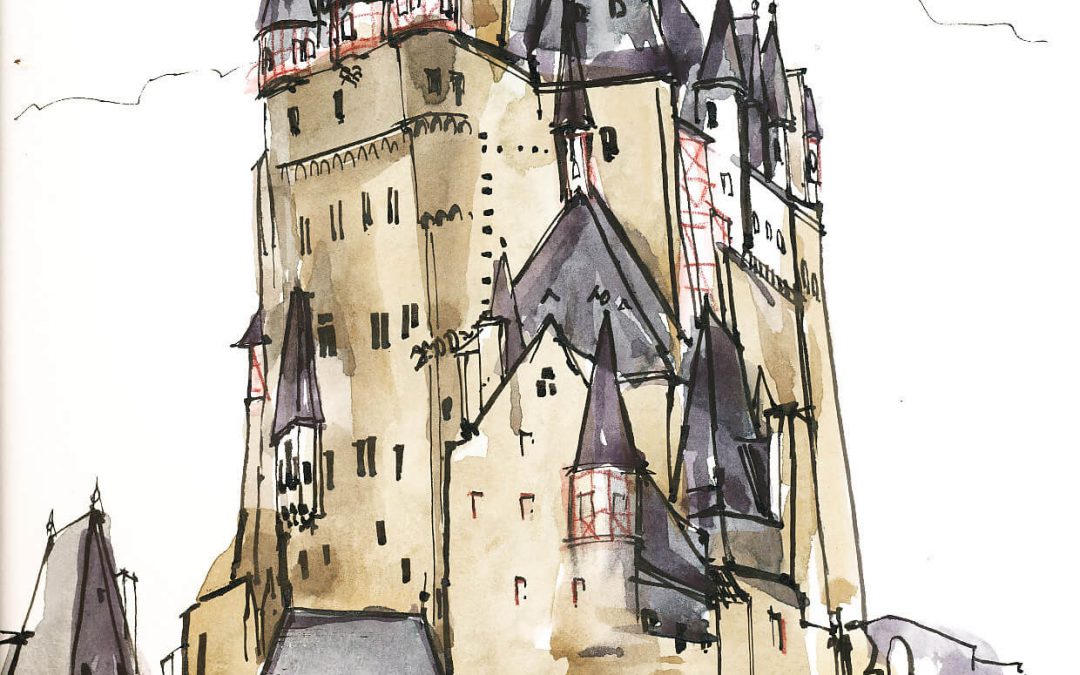 Urban Sketching Burg Eltz