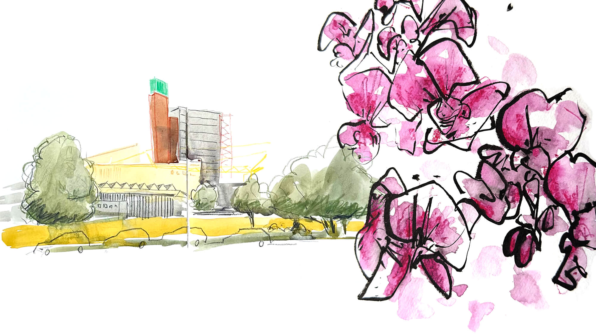 Zeichen-Workshops zur Ausstellung Flora in Mainz