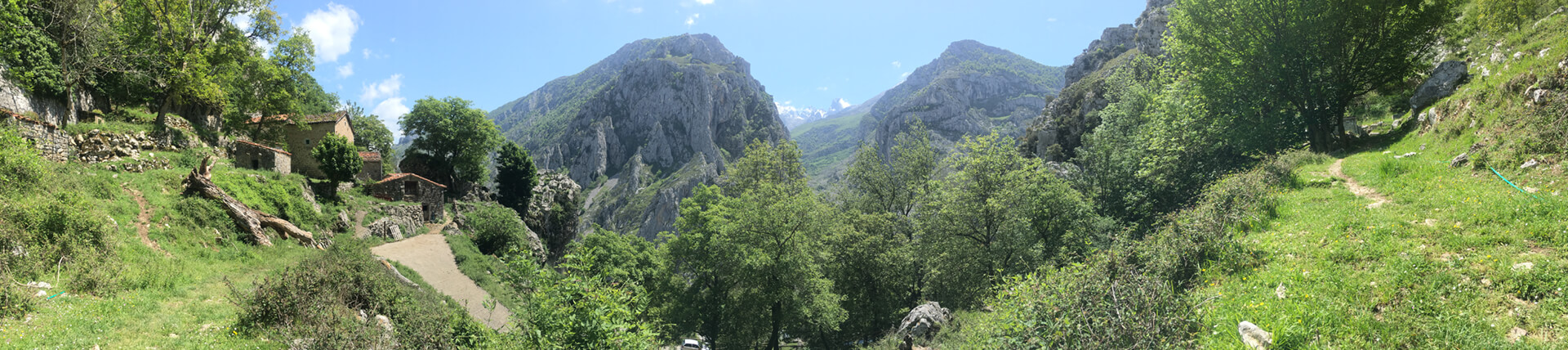 Blick auf den Berg Naranjo de Bulnes in Nordspanien
