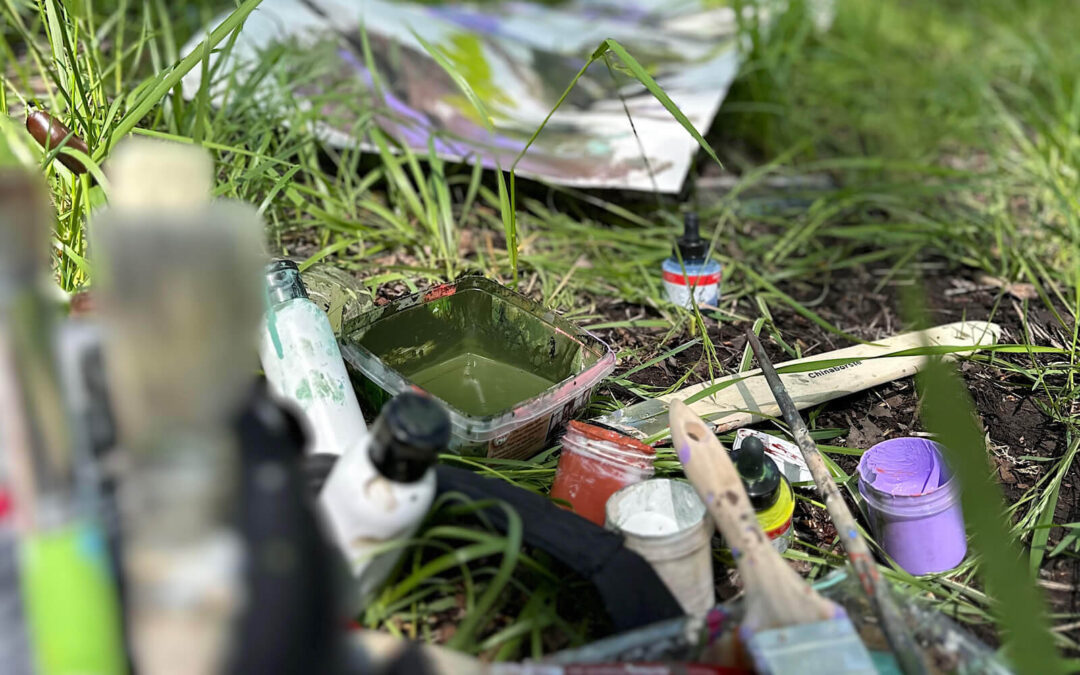 Material fürs draußen malen: Was ich für unterwegs einpacke